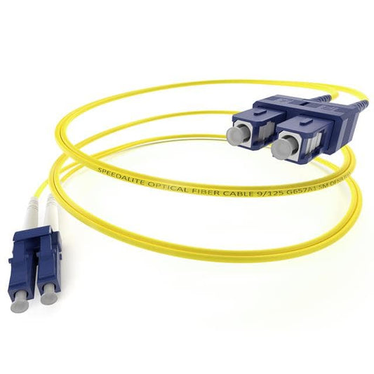 30 Meter Lc-Sc Singlemode Fiber Optic Cable, Yellow, Ofnr, 9/125 Micron, Single-