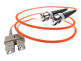 30 Meter Sc-St Om1 1Gig Fiber Optic Cable, Orange, Ofnr, 62.5/125 Micron, Multim