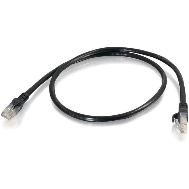 3Ft Black Snagless Cat6 Cable Taa
