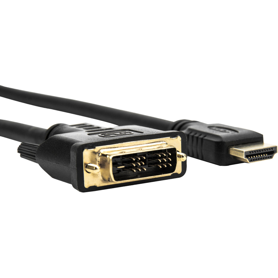 3Ft Hdmi To Dvi-D M/M Cable Dvi,18+1 Gold Plated Shielding Blk