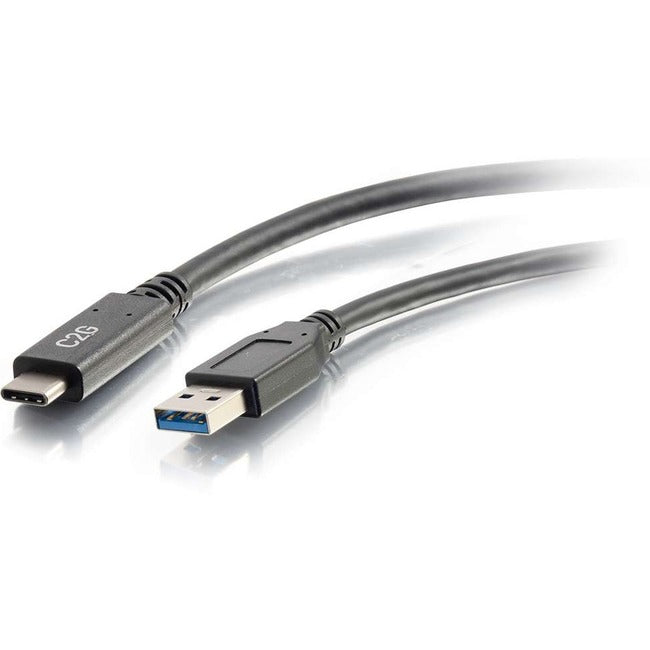 3Ft Usb 3.0 Usb-C To Usb-A Cable M/M - Black (Usb If Certified)