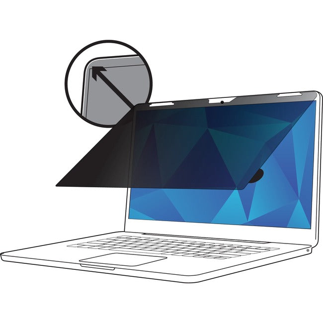 3M Touch Privacy Filter For 13.5 In, Full Screen Laptop, With Comply Flip Attach