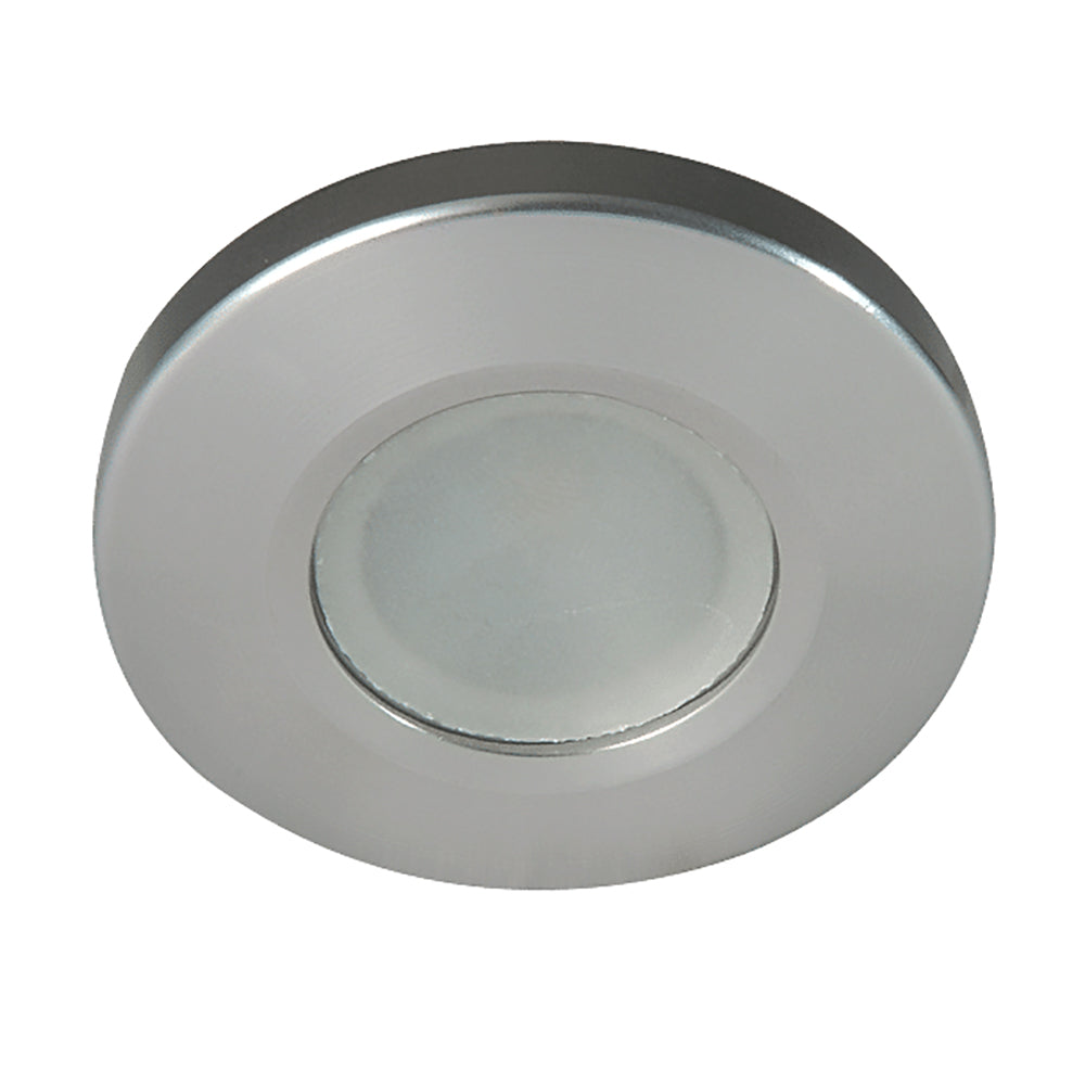 Lumitec Orbit - Flush Mount Down Light - Brushed Finish - 3-Color Blue/Red Non Dimming w/White Dimming Light