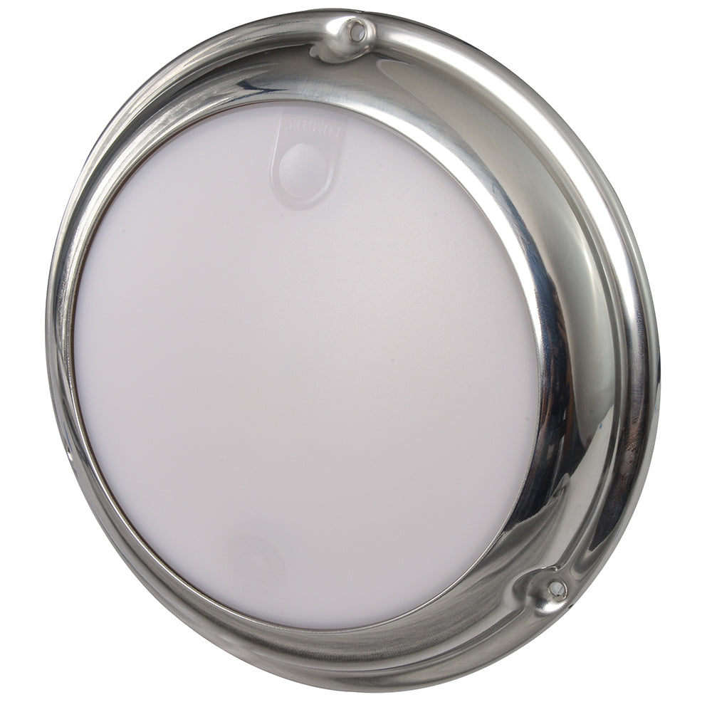 Lumitec TouchDome - Dome Light - Polished SS Finish - 2-Color White/Blue Dimming