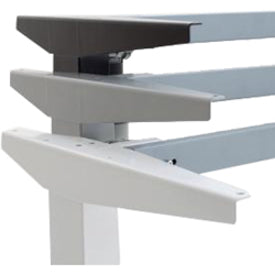 48-30In Melamine Beech Veneer Tabletop With Steel Frame Silver 501-37 8S112 48-30SB