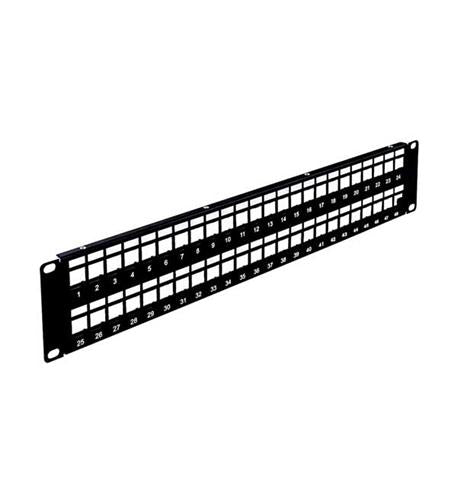 48 PORT BLANK PATCH PANEL 2U WAV-BPPWM-48