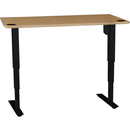 48In Melamine Beech Veneer Tabletop With Steel Frame Black 501-37 8B112 48-30SB