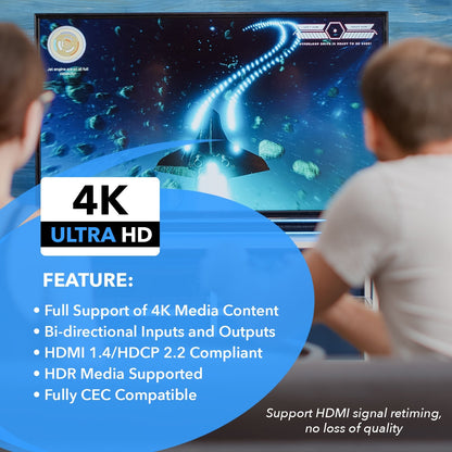 4K HDMI Bi-direction 1x2 Splitter, 2x1 Switch v2.0 4Kx2K@60Hz (UHDS-212)