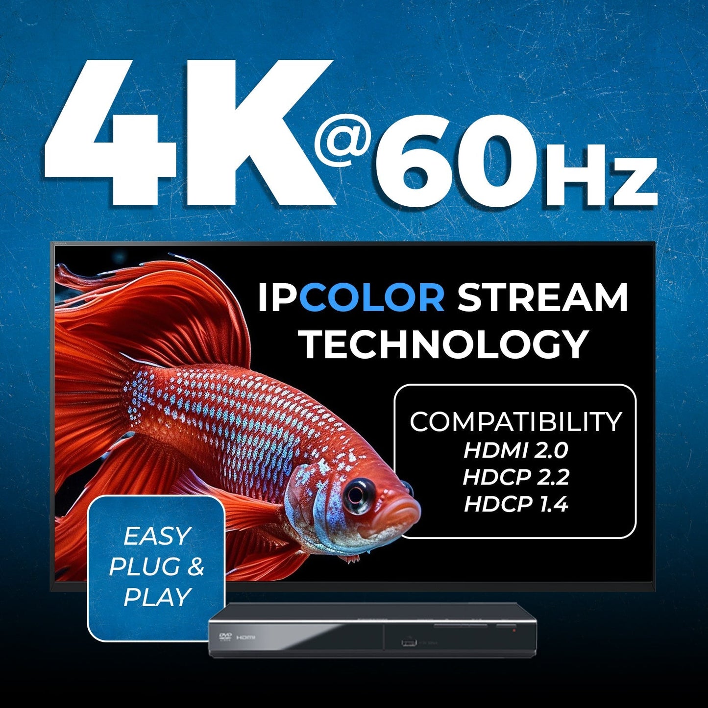 4K HDMI Extender Over Cat6/7 Cable Upto 500 Ft - - IR & RS-232 (UHD-EXM500-K)