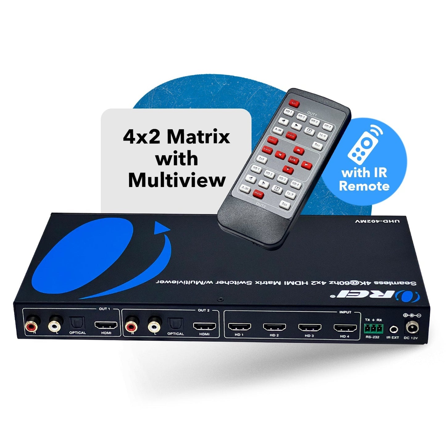 4K Quad Multi-Viewer 4x2 Seamless Switch (UHD-402MV)