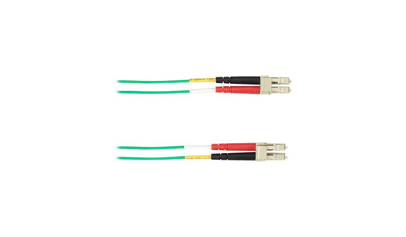 4M Fiber Optic Mmf Lc/Lc Duplex,Pvc Green 625Mm Patch Cable Ncnr