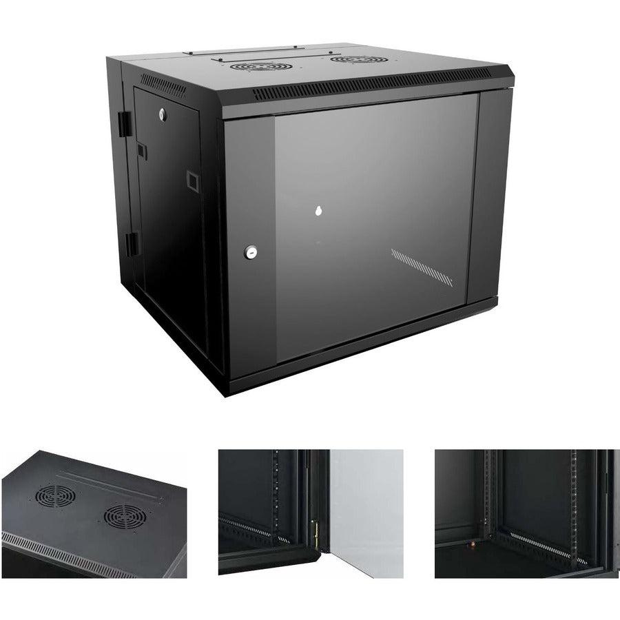 24 Inch Deep Server Rack 4XEM 9U Wall Mount Server Rack Cabinet 24 Inches Deep 4XRACK9UD
