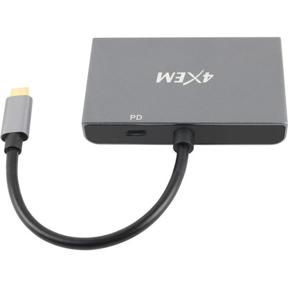 4Xem 3-Port Usb-C To Displayport And Hdmi Multi-Monitor Hub