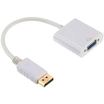 4Xem 9In Displayport To Vga M/F Adapter Cable - White