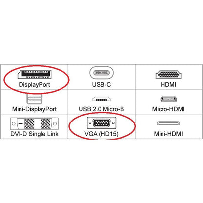 4Xem 9In Displayport To Vga M/F Adapter Cable - White