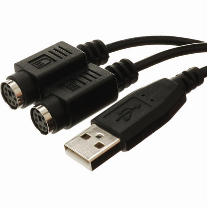 4Xem Dual Ps/2 To Usb Keyboard/Mouse Adapter Cable