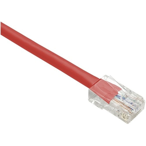 50Ft Red Cat5E Patch Cable, Utp, No Boots
