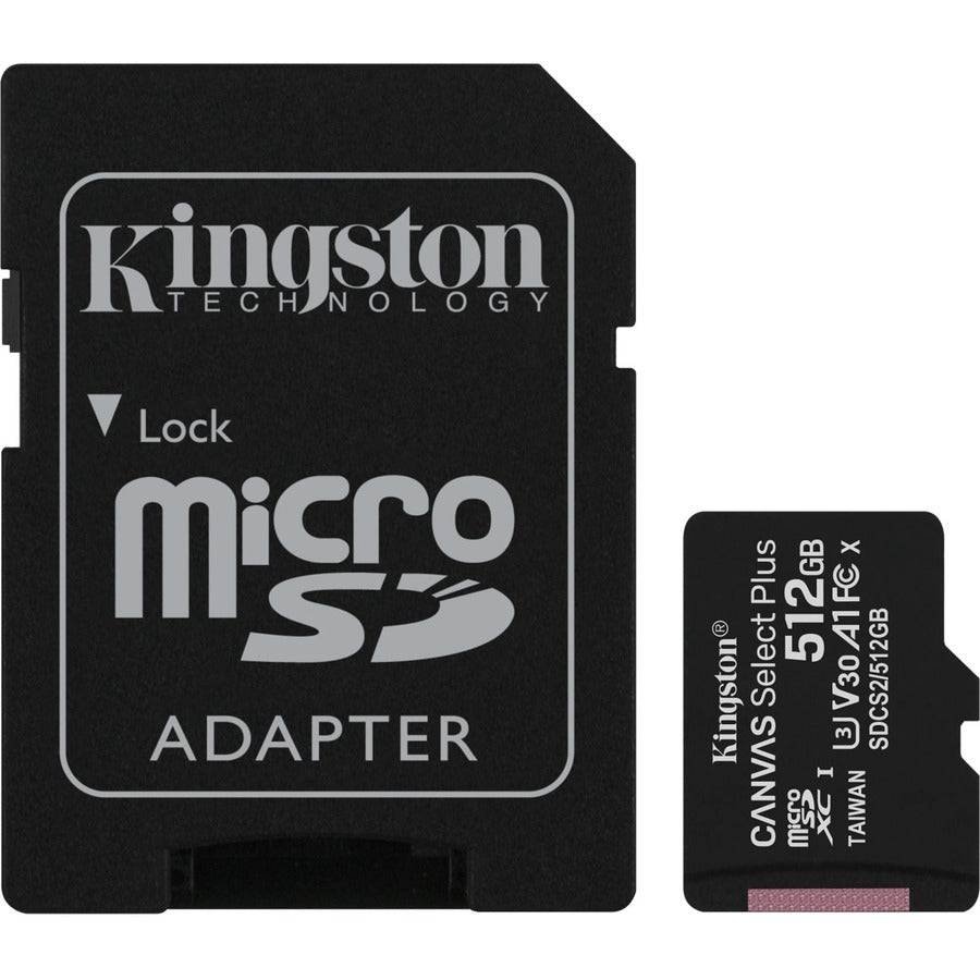 512Gb Micsdxc Canvas Select,Plus 100R A1 C10 Card + Adp ****