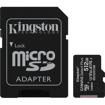 512Gb Micsdxc Canvas Select,Plus 100R A1 C10 Card + Adp ****