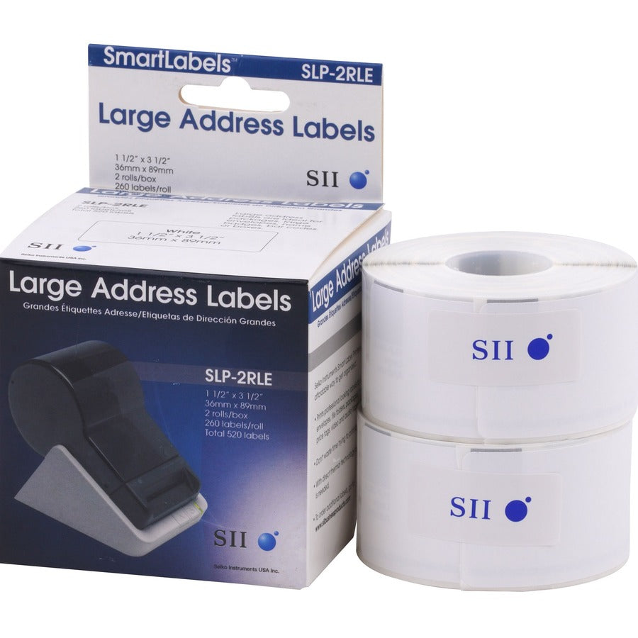 520-Labels 1-1/2 X 3-1/2,Slp-2Rle 2Rolls Large Address