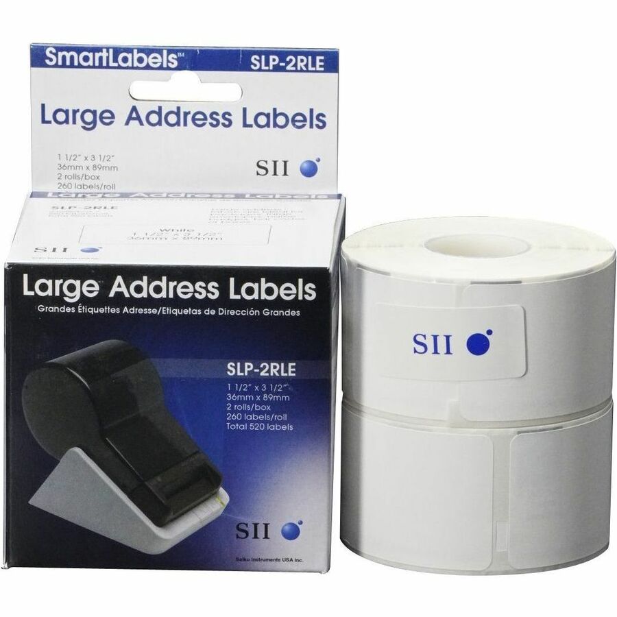 520-Labels 1-1/2 X 3-1/2,Slp-2Rle 2Rolls Large Address