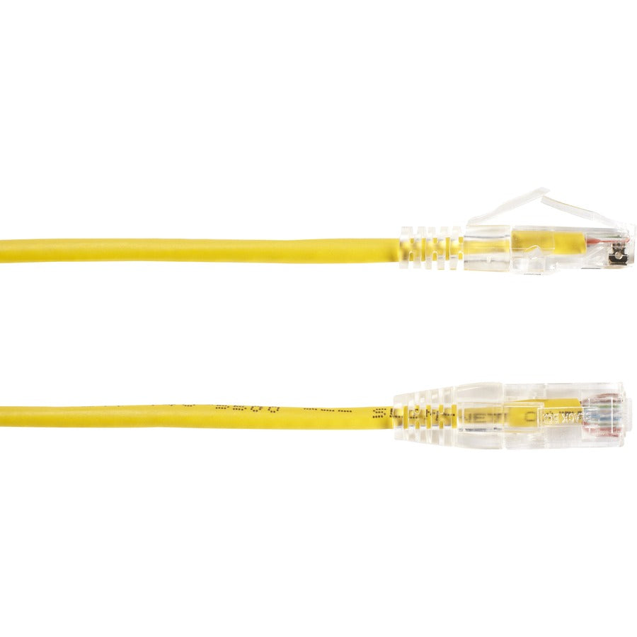 5Ft Yellow Cat6 Slim 28Awg Patc,H Cable 250Mhz Utp Cm Snagless