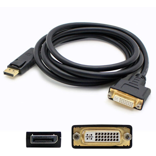 5Pk Displayport 1.2 Male To Dvi-I (29 Pin) Female Black Adapters Which Requires Dp++ For Resolution Up To 2560X1600 (Wqxga) Displayport2Dvi-5Pk