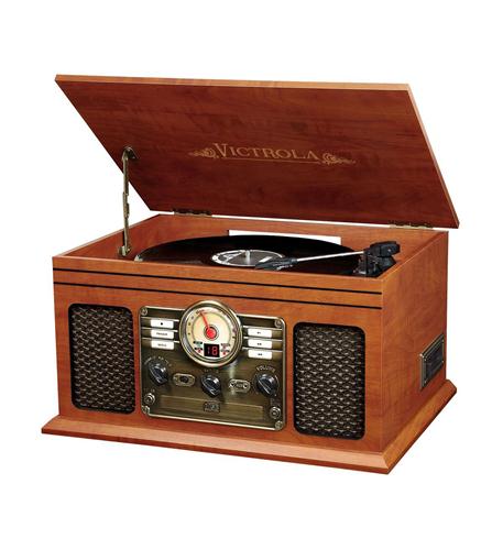 6-in-1 Victrola Entertainment Center INN-VTA-200B-MAH