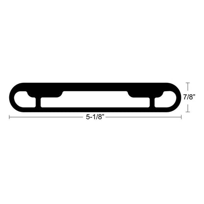 TACO T-Top Extrusion Plate Pre-Drilled for Grand Slams - 20" - Pair