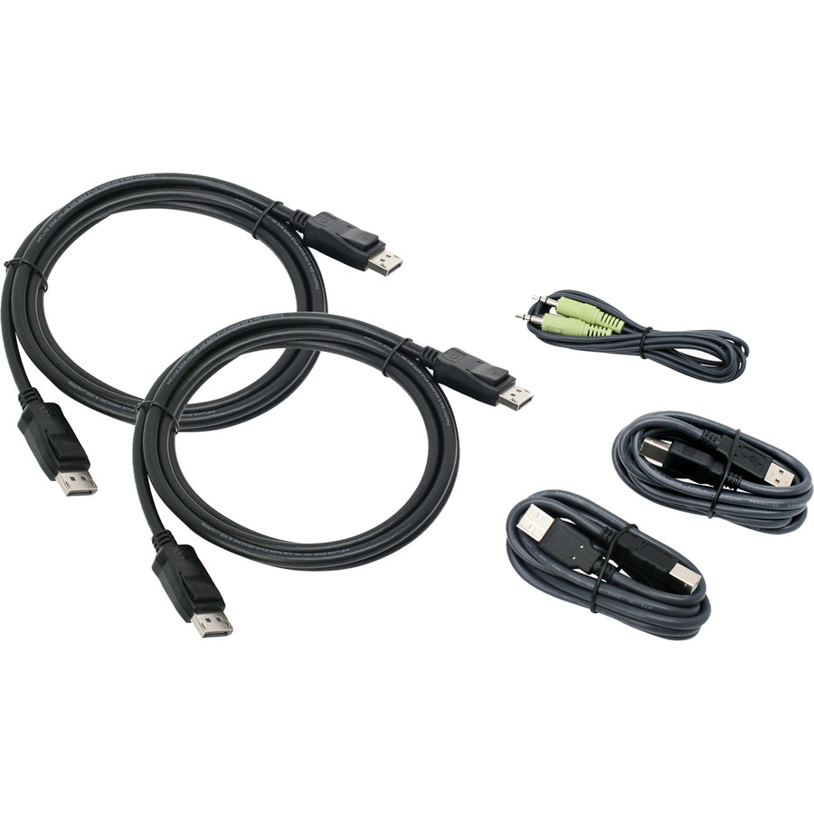 6Dual View Displayport Usb Kvm,Cable Kit With Audio Taa Compliant