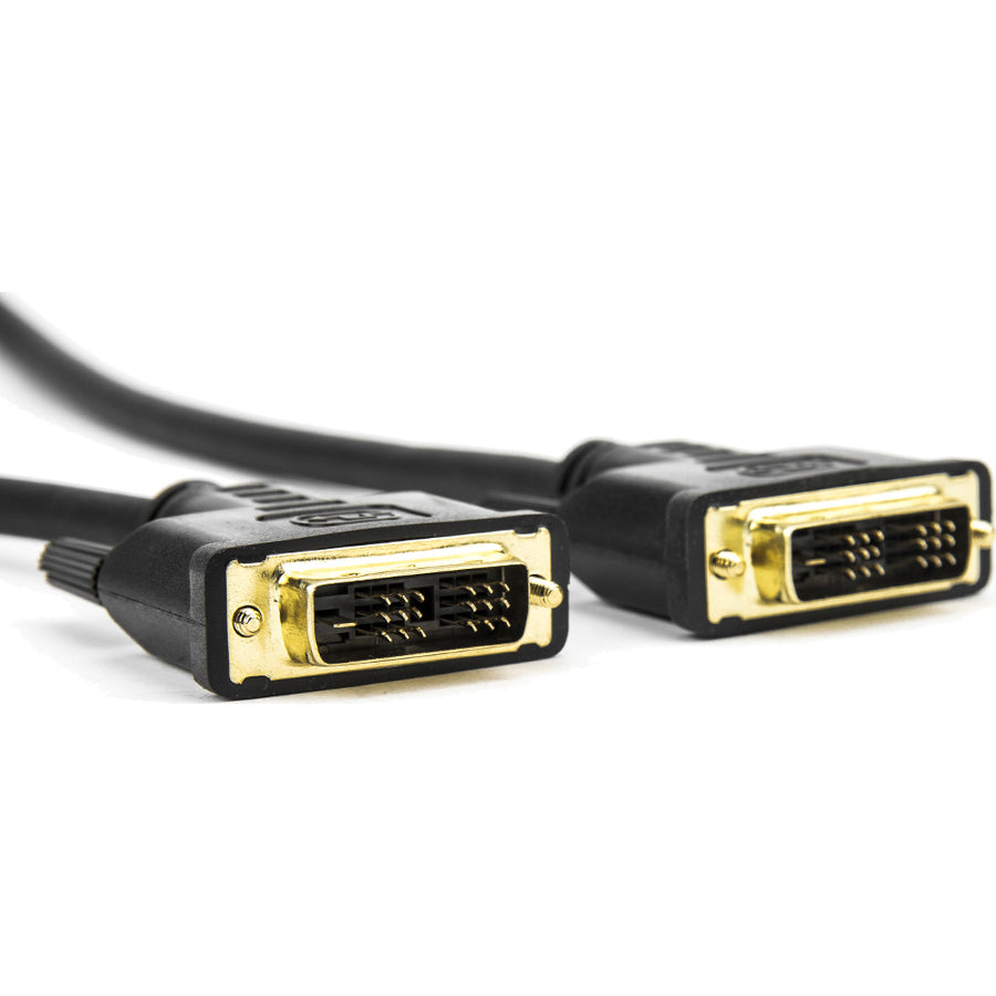 6Ft Dvi Single Link M/M Cable,Dvi 18+1 Gold Plated Black Cable