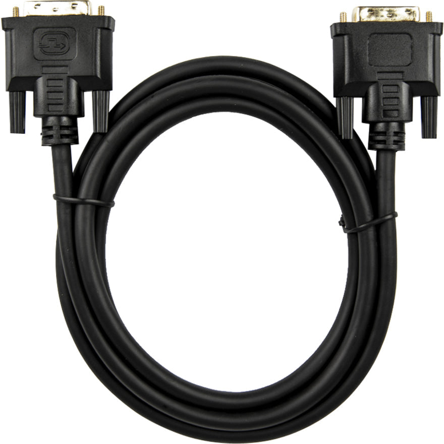 6Ft Dvi Single Link M/M Cable,Dvi 18+1 Gold Plated Black Cable