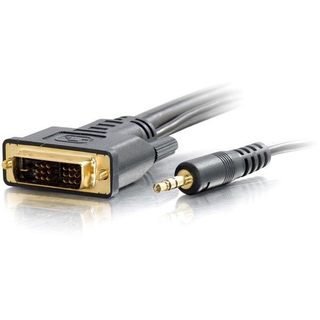 6Ft Pro Series Dvi-Dandtrade; + 3.5Mm Cl2 M/M Single Link Digital Video Cable
