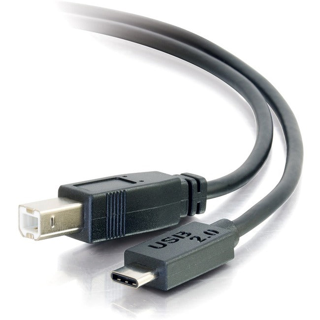 6Ft Usb 2.0 Usb-C To Usb-B Cable M/M - Black