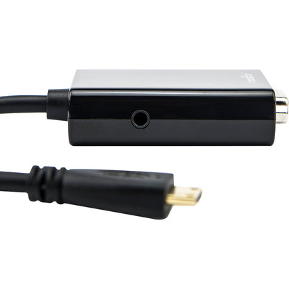 6In Mini Hdmi To Vga Adapter,Male To Vga Female Black