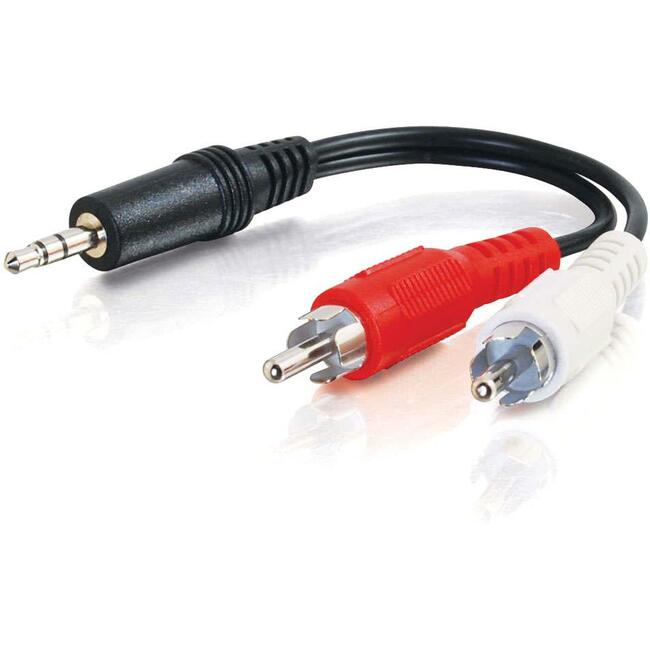 6In Value Seriesandtrade; One 3.5Mm Stereo Male To Two Rca Stereo Male Y-Cable