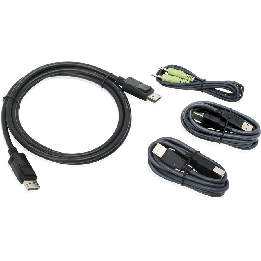 6Single View Displayport Usb,Kvm Cable Kit W/ Audio Taa Comp