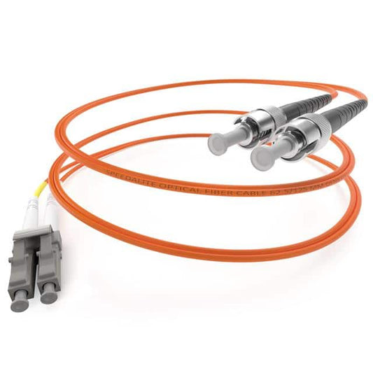 7 Meter Lc-St Om1 1Gig Fiber Optic Cable, Orange, Ofnr, 62.5/125 Micron, Multimo