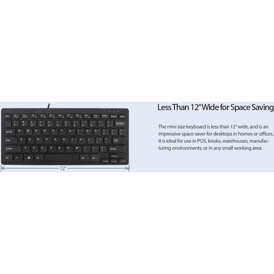 78Key Slim Mini Usb Keyboard,Integrated Multimedia Hot Keys