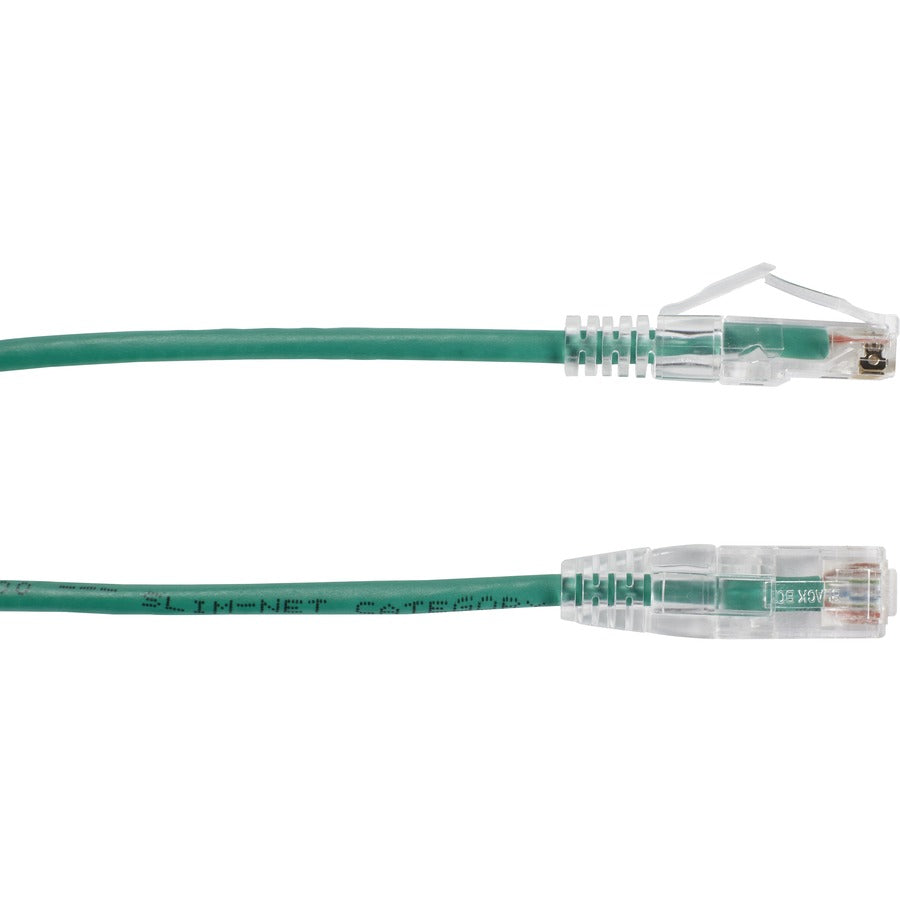 7Ft Green Cat6A Slim 28Awg Patc,H Cable 500Mhz Utp Cm Snagless