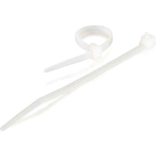 7.75In Releasable/Reusable Cable Ties Multipack (50 Pack) - White (Taa Compliant
