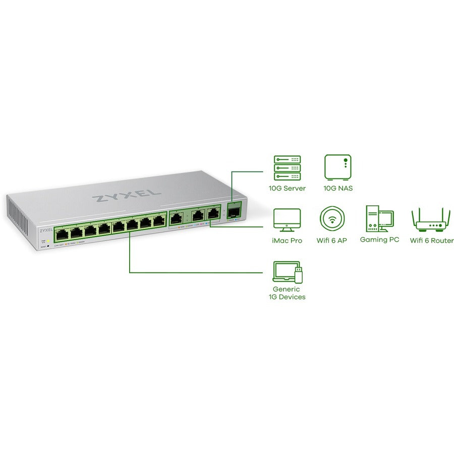 8-Port Gb Web Managed Switch,With 3-Port 10G Copper +1-Port Sfp+