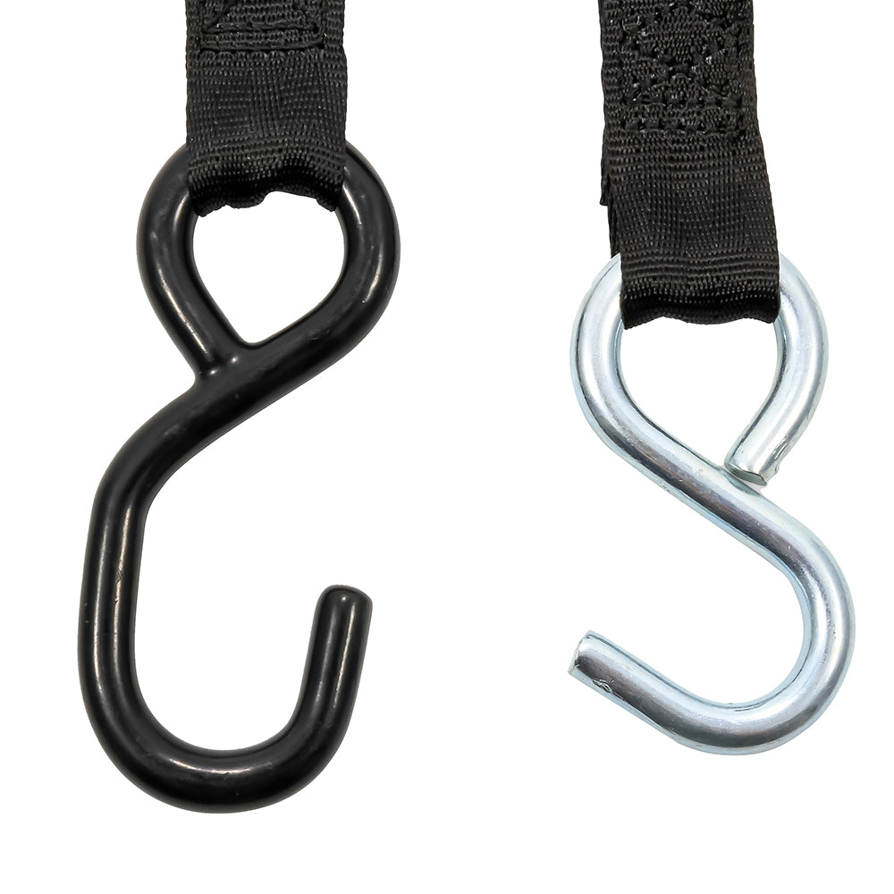 Camco Retractable Tie-Down Straps - 1" Width 6&#39; Dual Hooks