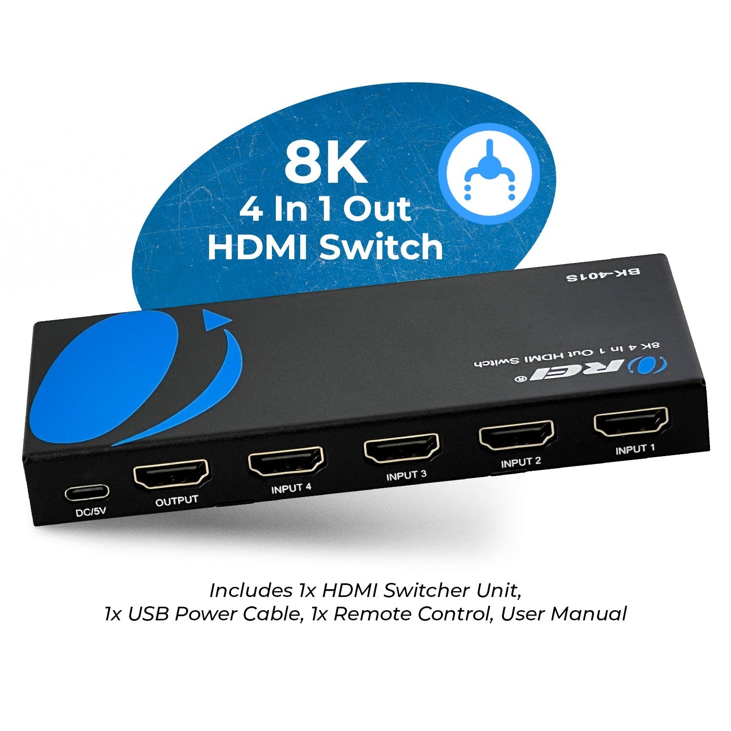 8K 4 In 1 Out HDMI Switch (BK-401S)