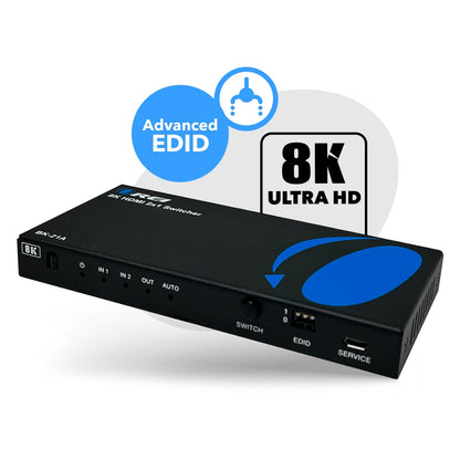 8K HDMI 2x1 Switch with Audio Extraction and EDID management (BK-21A)