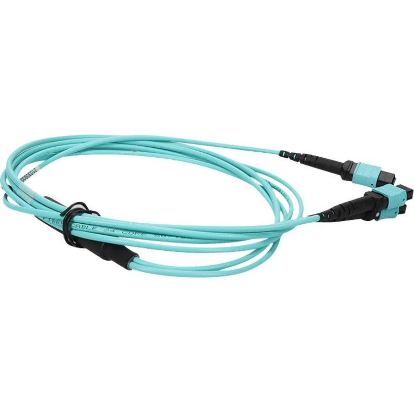 8M 2Xmpo-16/Mpo F/F Fanout Cbl,16Strand Aqua Om4 Ofnr