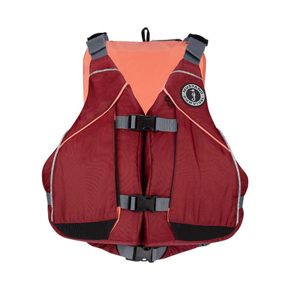 Mustang Women&#39;s Moxie Foam Vest - Merlot/Coral - Medium/Large