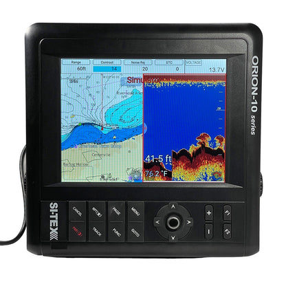 SI-TEX 10" Chartplotter System w/Internal GPS &amp; C-MAP 4D Card