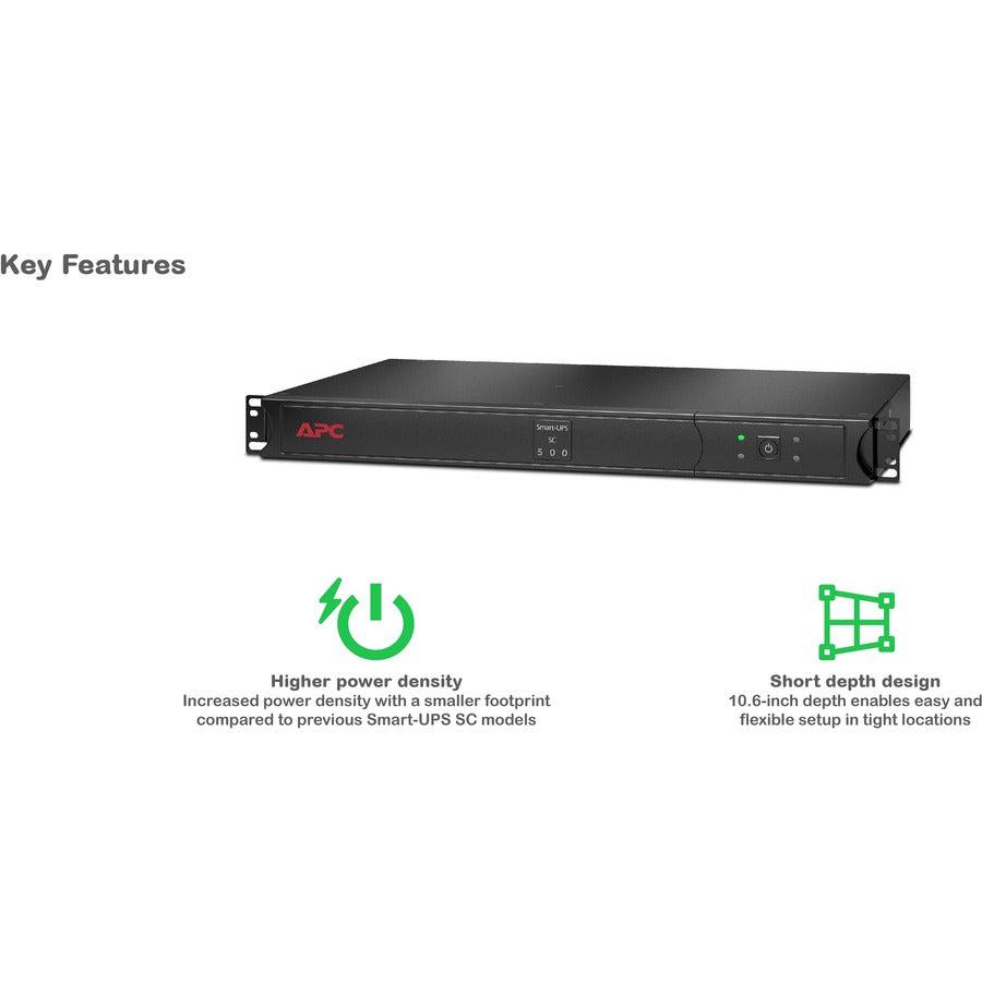 APC by Schneider Electric Smart-UPS 500VA Rack-mountable UPS