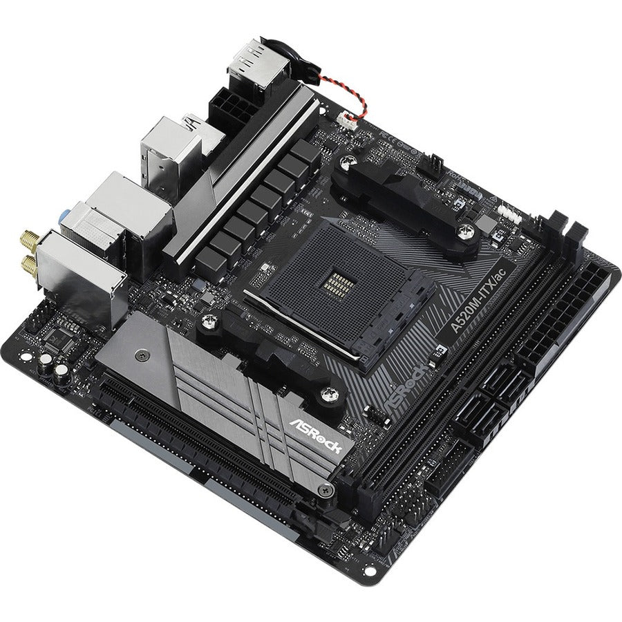 ASRock A520M ITX ac Desktop Motherboard AMD A520 Chipset